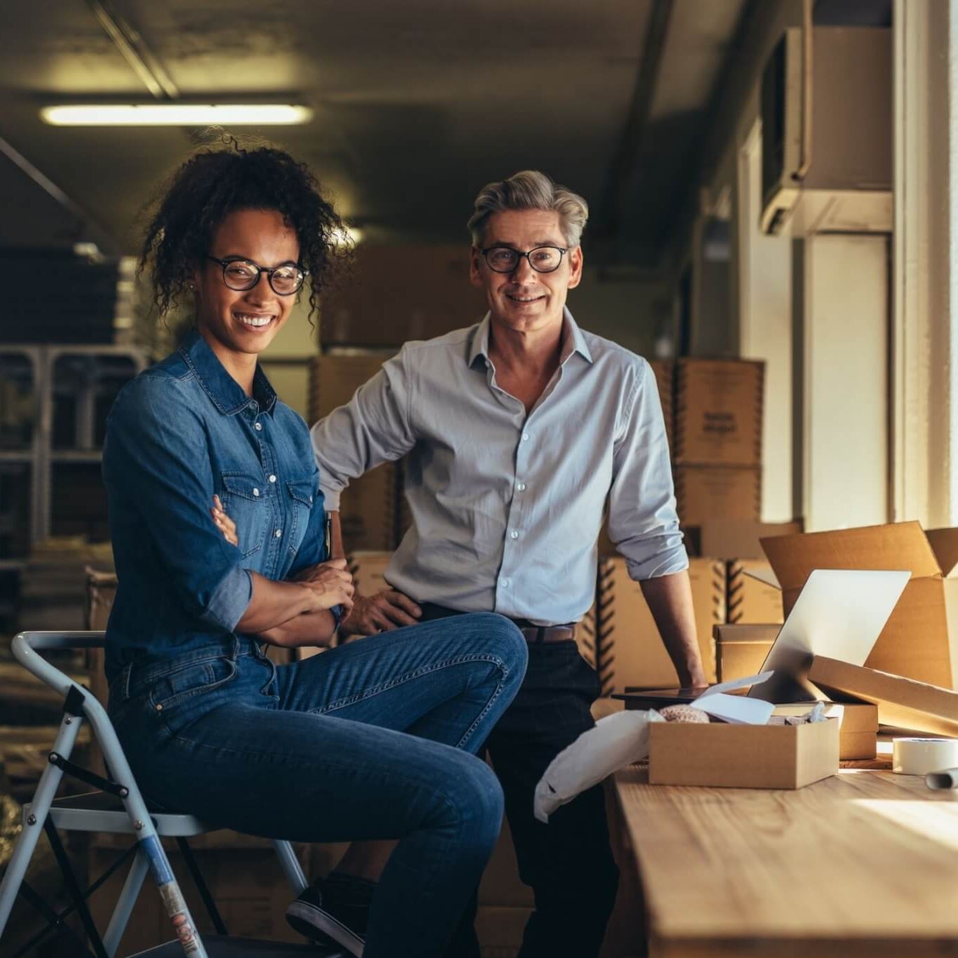 Business partners at their workplace